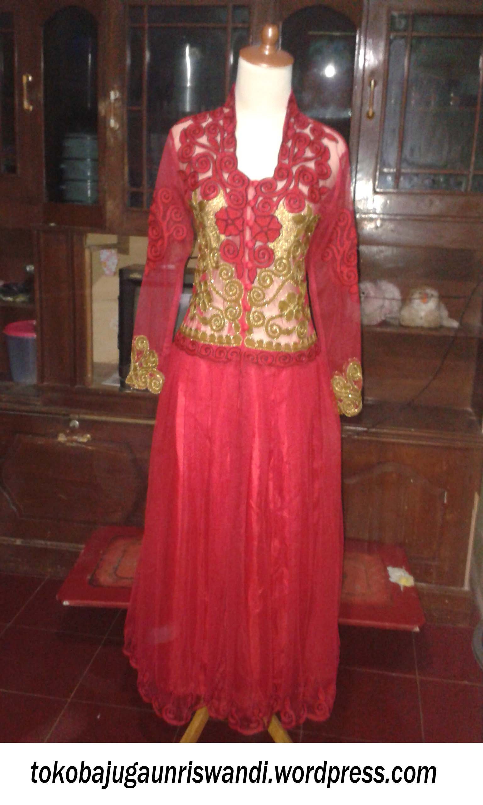 Baju Gaun Gamis Warna Merah  Toko Baju Gaun Dan Kebaya